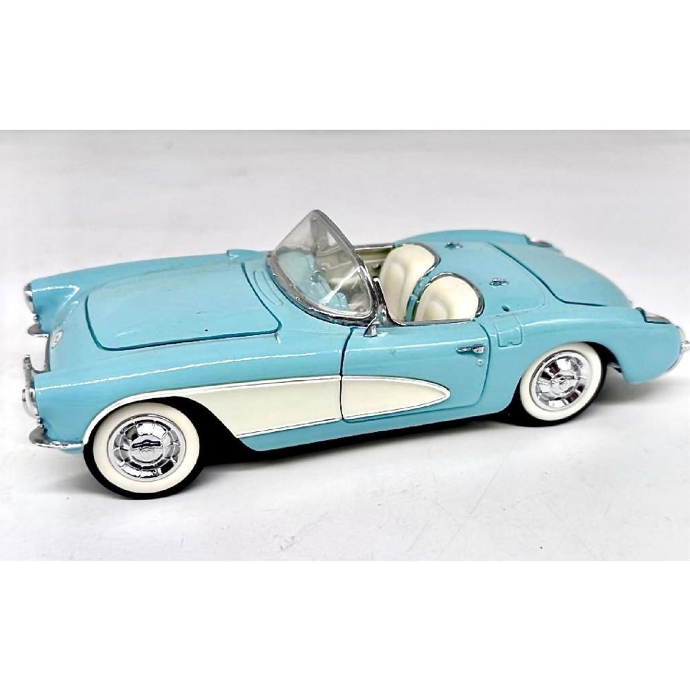 Franklin Mint 1956 Corvette Turquoise W/ Origninal Hang Tag 1:24 Scale
